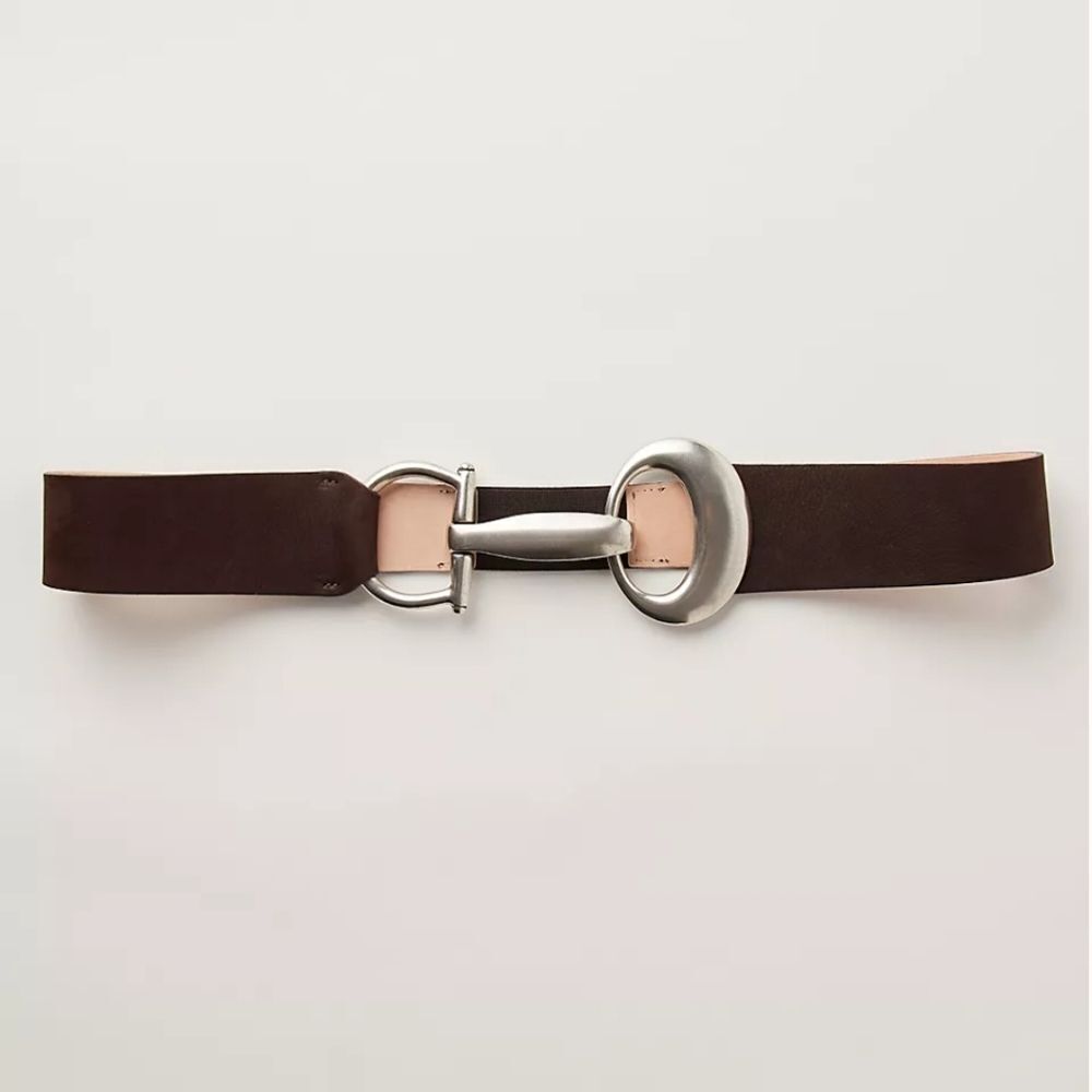 NWT Free People Edge Of Town Belt Sz Large Chocolate